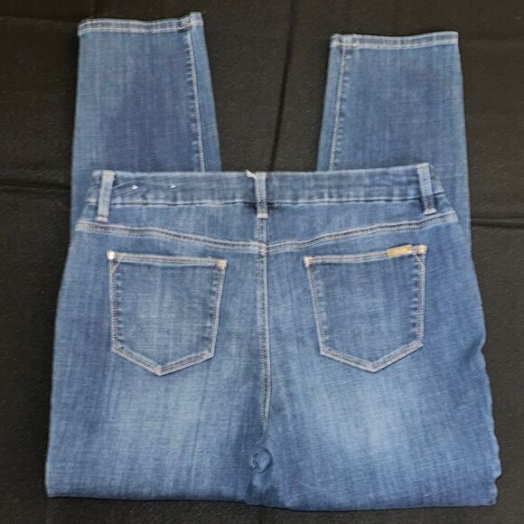 Chico’s So Slimming Classic Girlfriend Distressed  Women's Jeans Size Large-2 - Picture 8 of 12